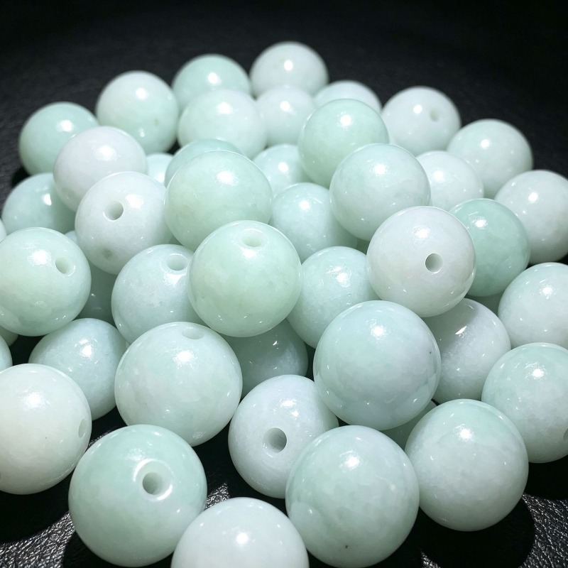 10PC Natural Jade Emerald 13mm - Beading recension och pris