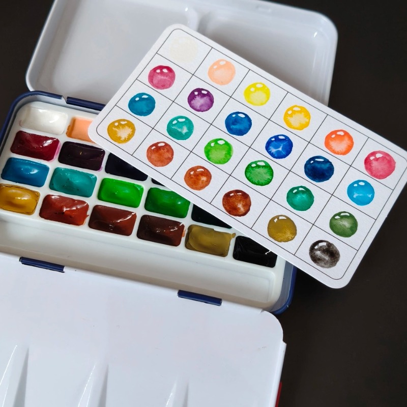 Rubens 24 Colors 1ml Solid Wat - Watercolor Paint Set Solid Pigment recension och pris