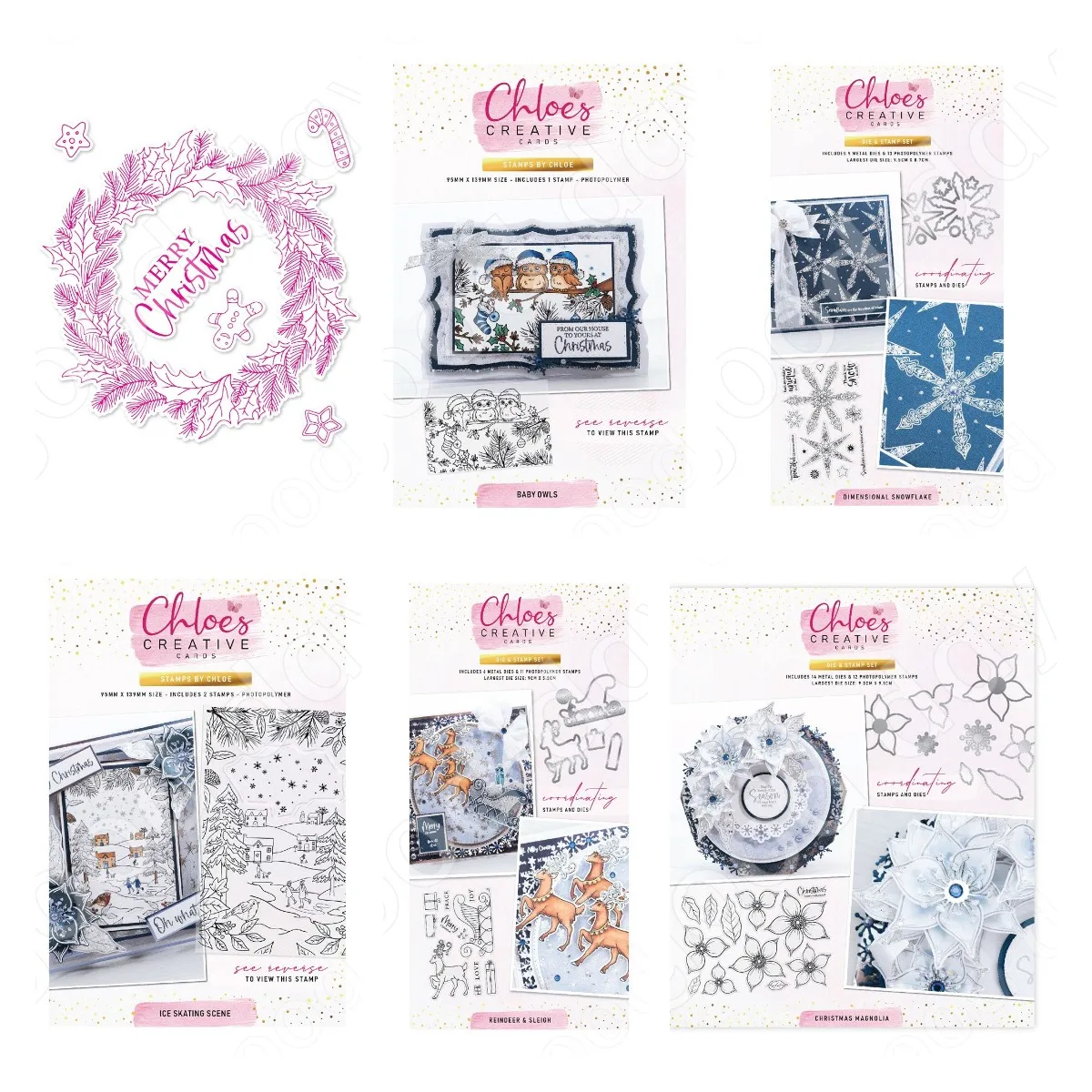 New Christmas Elk Snowflake Wr - Clear Silicone Stamps For Card Making recension och pris