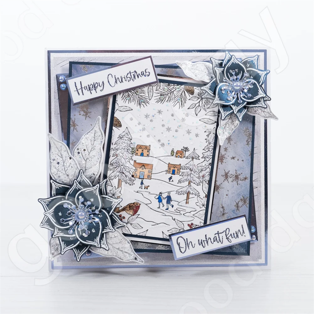 New Christmas Elk Snowflake Wr - Clear Silicone Stamps For Card Making recension och pris