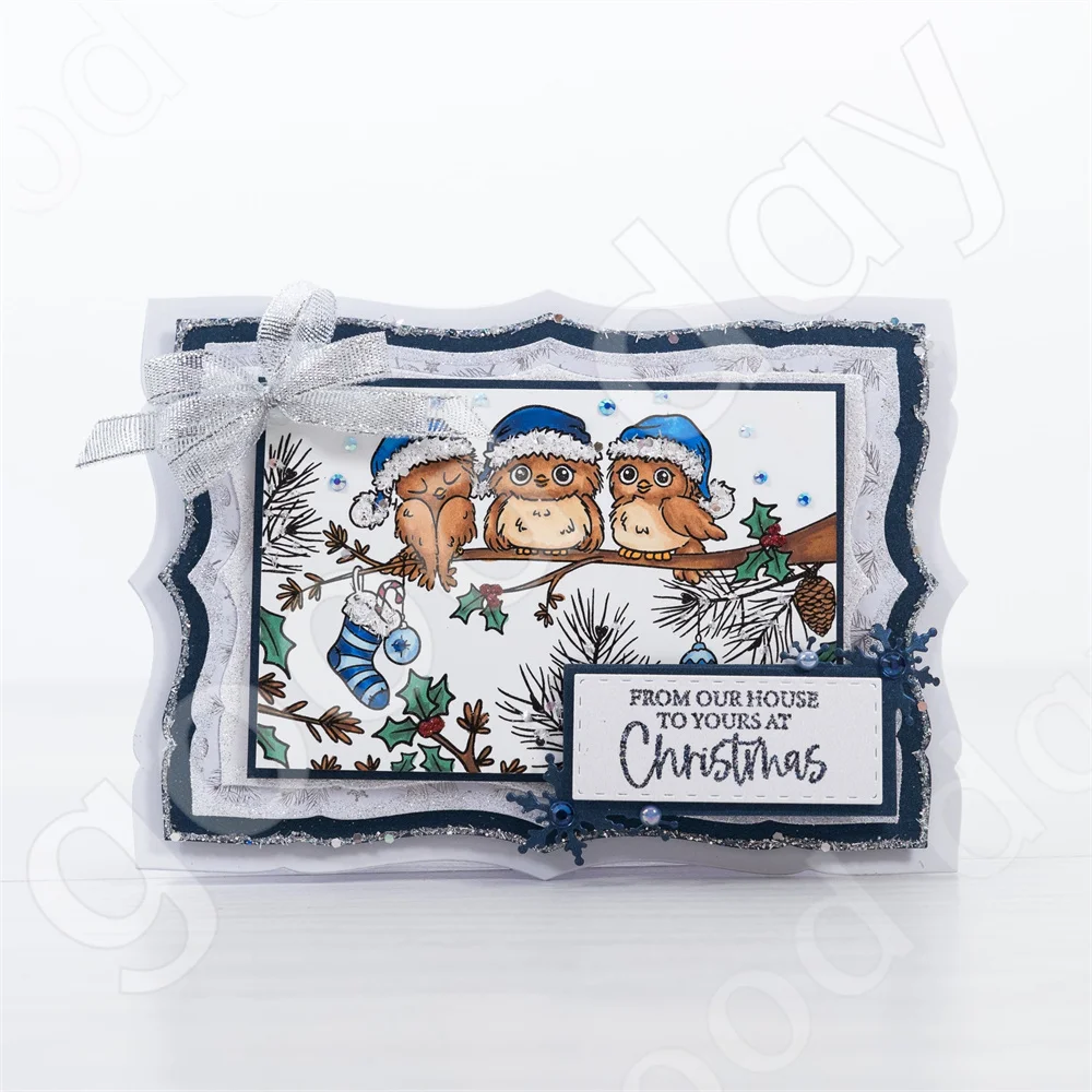 New Christmas Elk Snowflake Wr - Clear Silicone Stamps For Card Making recension och pris