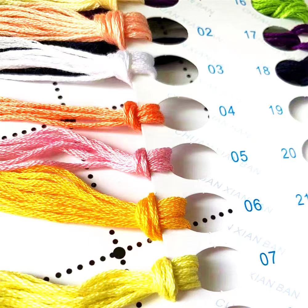 ZZ6025 Cross Stitch Kits Cross - Cotton Embroidery Thread Skeins recension och pris