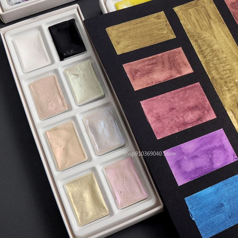 2024 New White Night Master So - Watercolor Paint Set Solid Pigment recension och pris