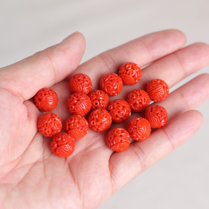 5Pcs Carved Dragon Round Beads - Beading recension och pris