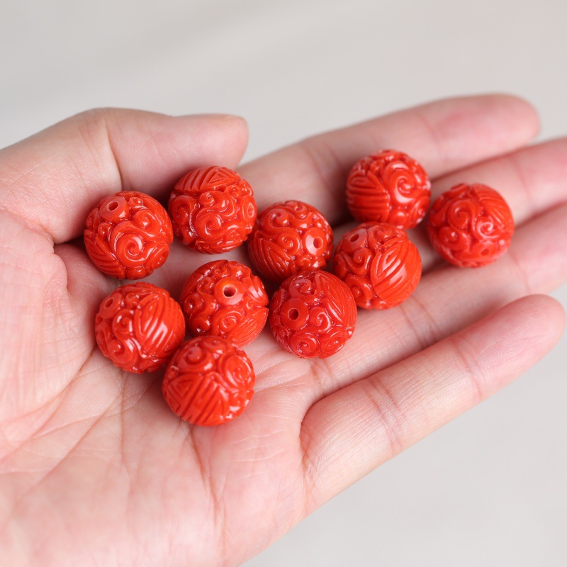 5Pcs Carved Dragon Round Beads - Beading recension och pris