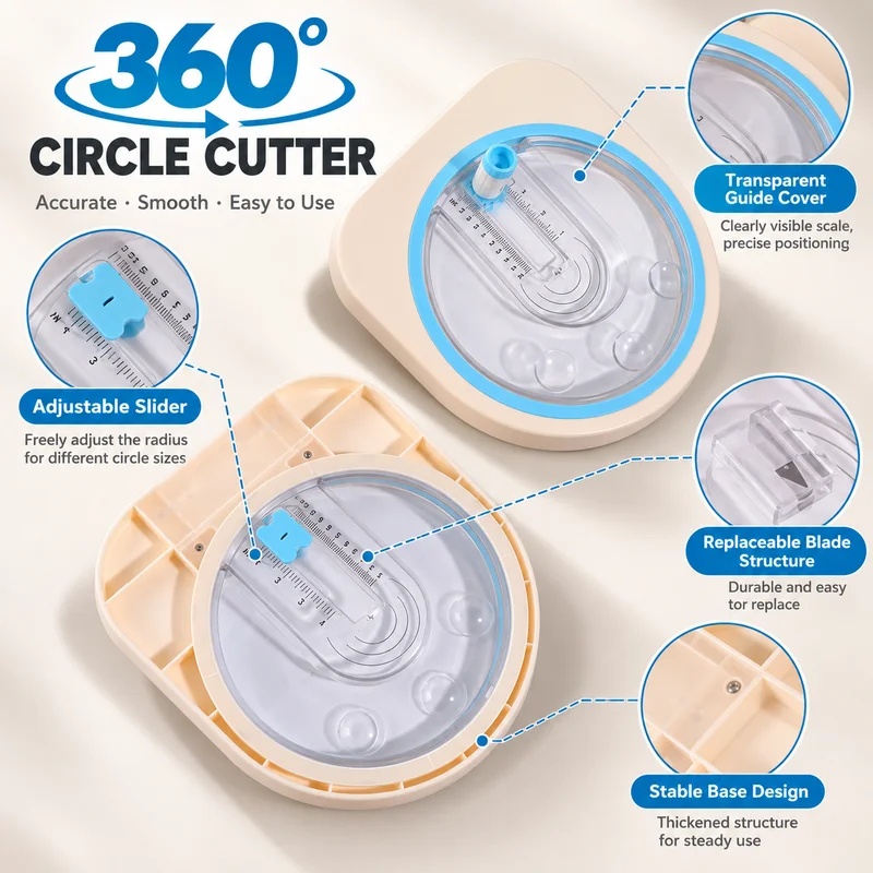 360° Rotation Circle Paper Cut - Scrapbooking recension och pris