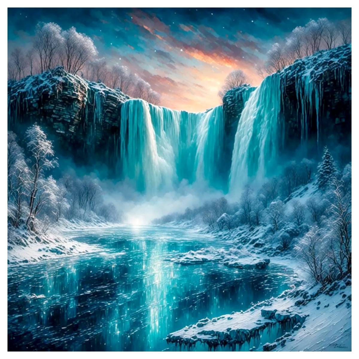 A Magnificent Waterfall 40X40C - Cotton Embroidery Thread Skeins recension och pris