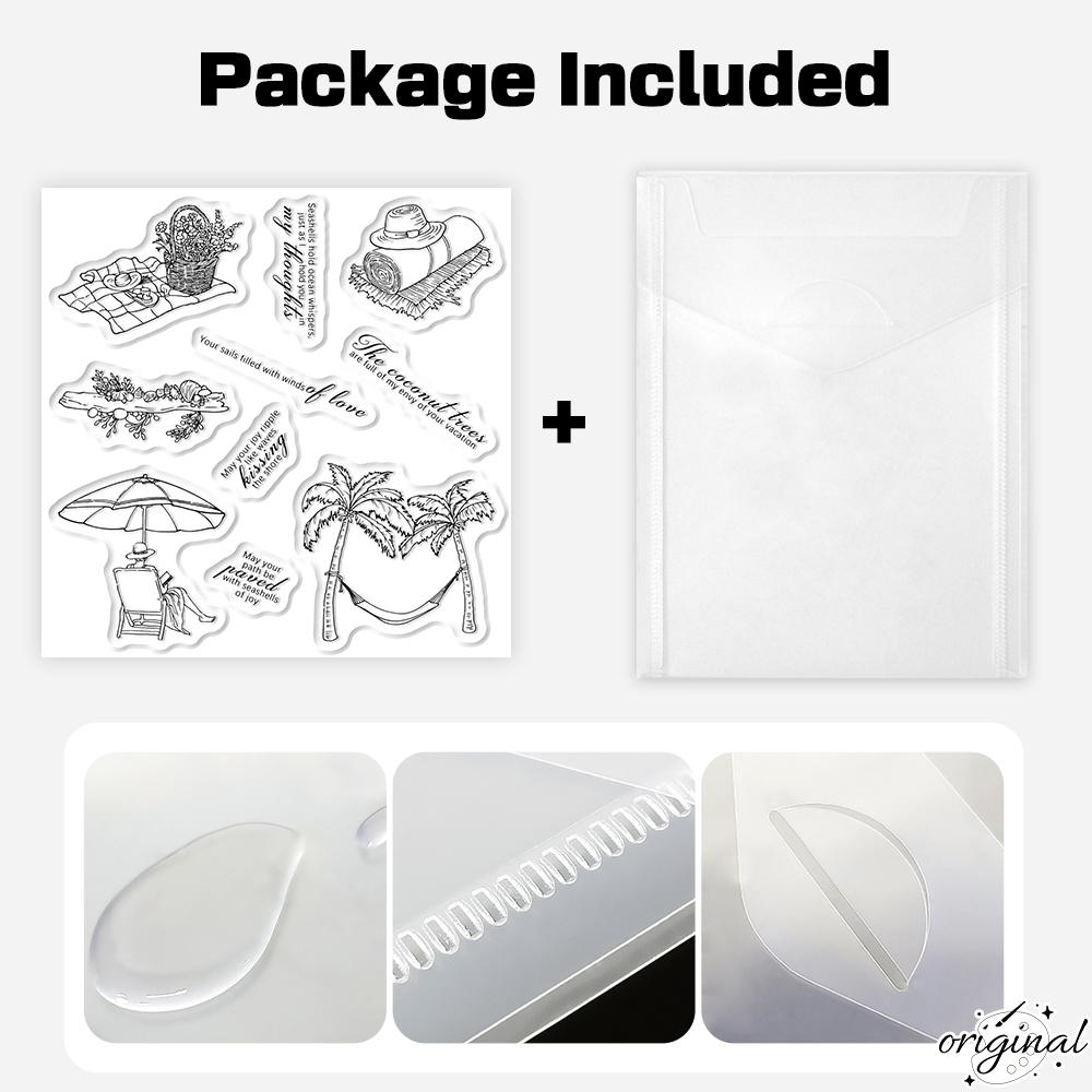 Summer Holiday Cutting Dies Cl - Clear Silicone Stamps For Card Making recension och pris