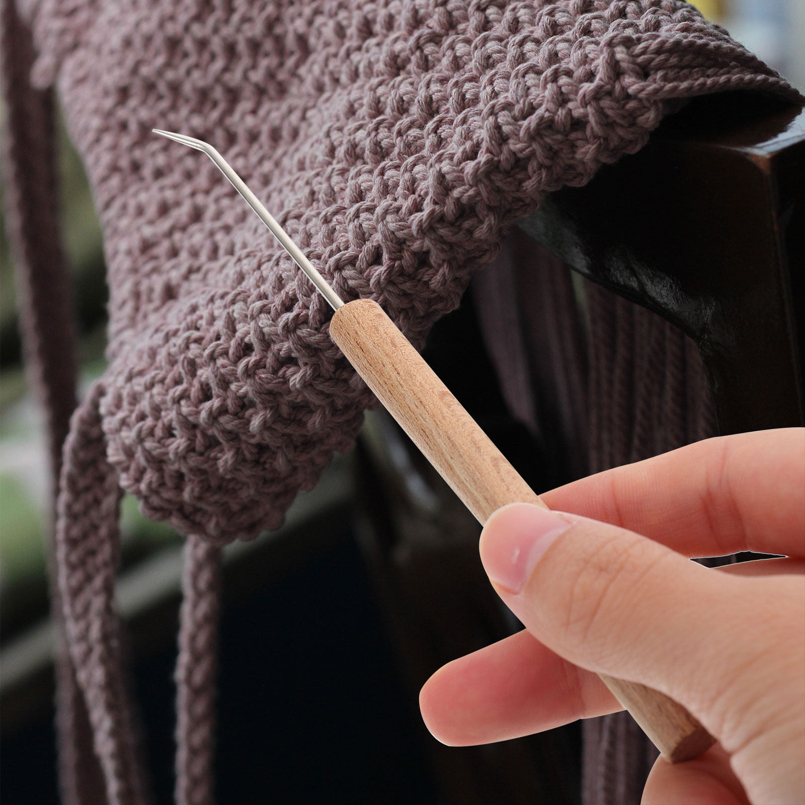Crochet Hooks with Wooden Hand - Wooden Crochet Hooks Ergonomic Handle recension och pris