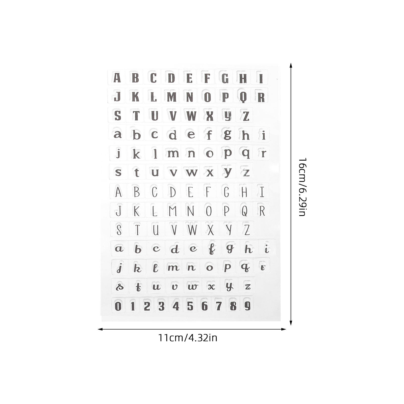 4Pcs Transparent Silicone Alph - Clear Silicone Stamps For Card Making recension och pris