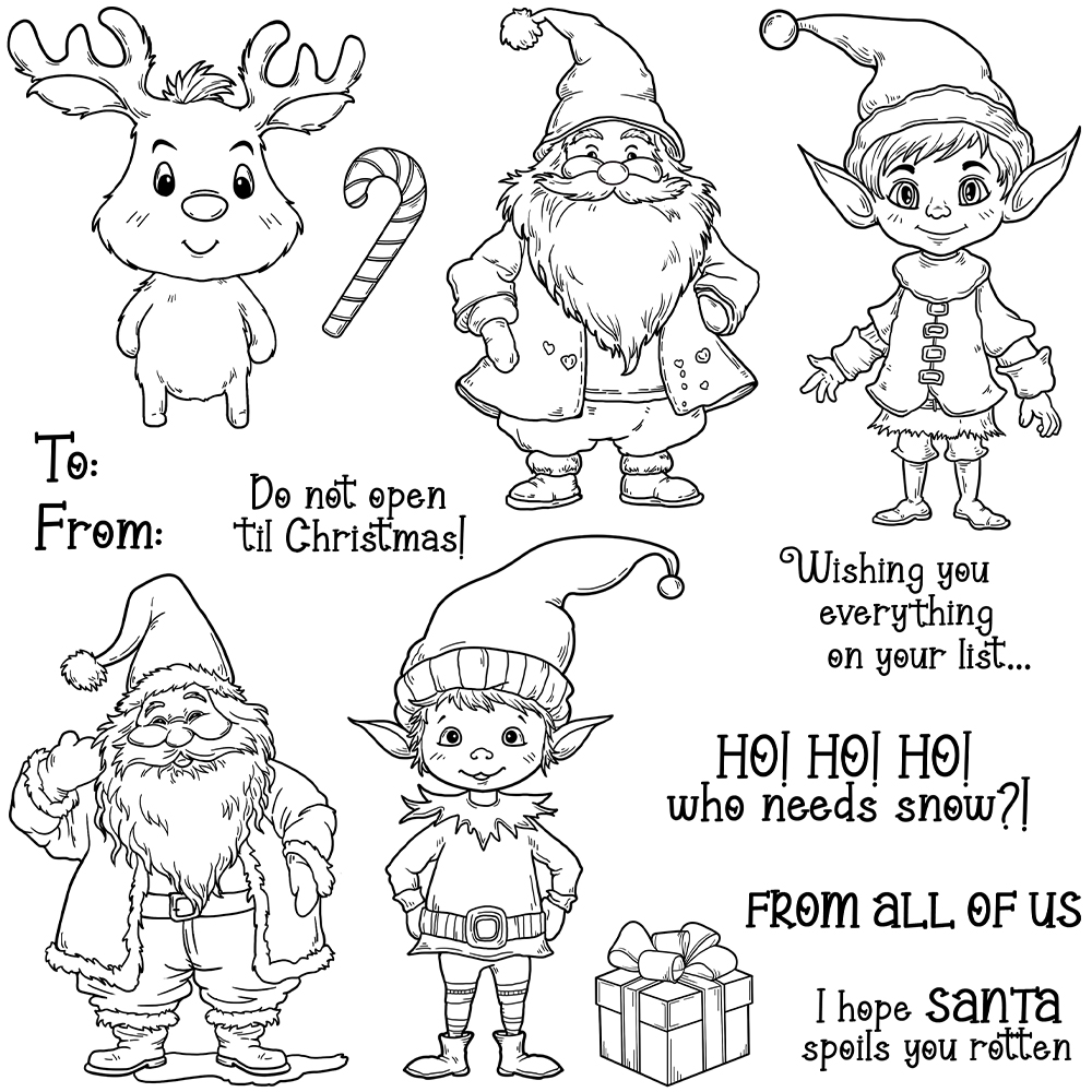 Mangocraft Cute Christmas Sant - Clear Silicone Stamps For Card Making recension och pris