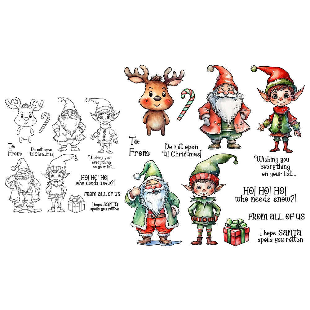 Mangocraft Cute Christmas Sant - Clear Silicone Stamps For Card Making recension och pris