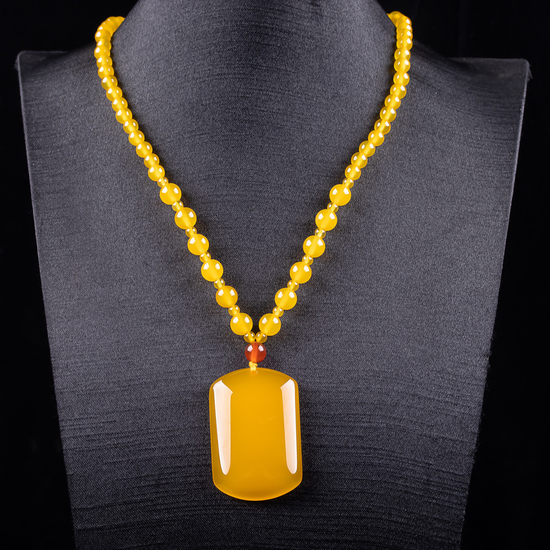 Full-color golden chalcedony p - Beading recension och pris