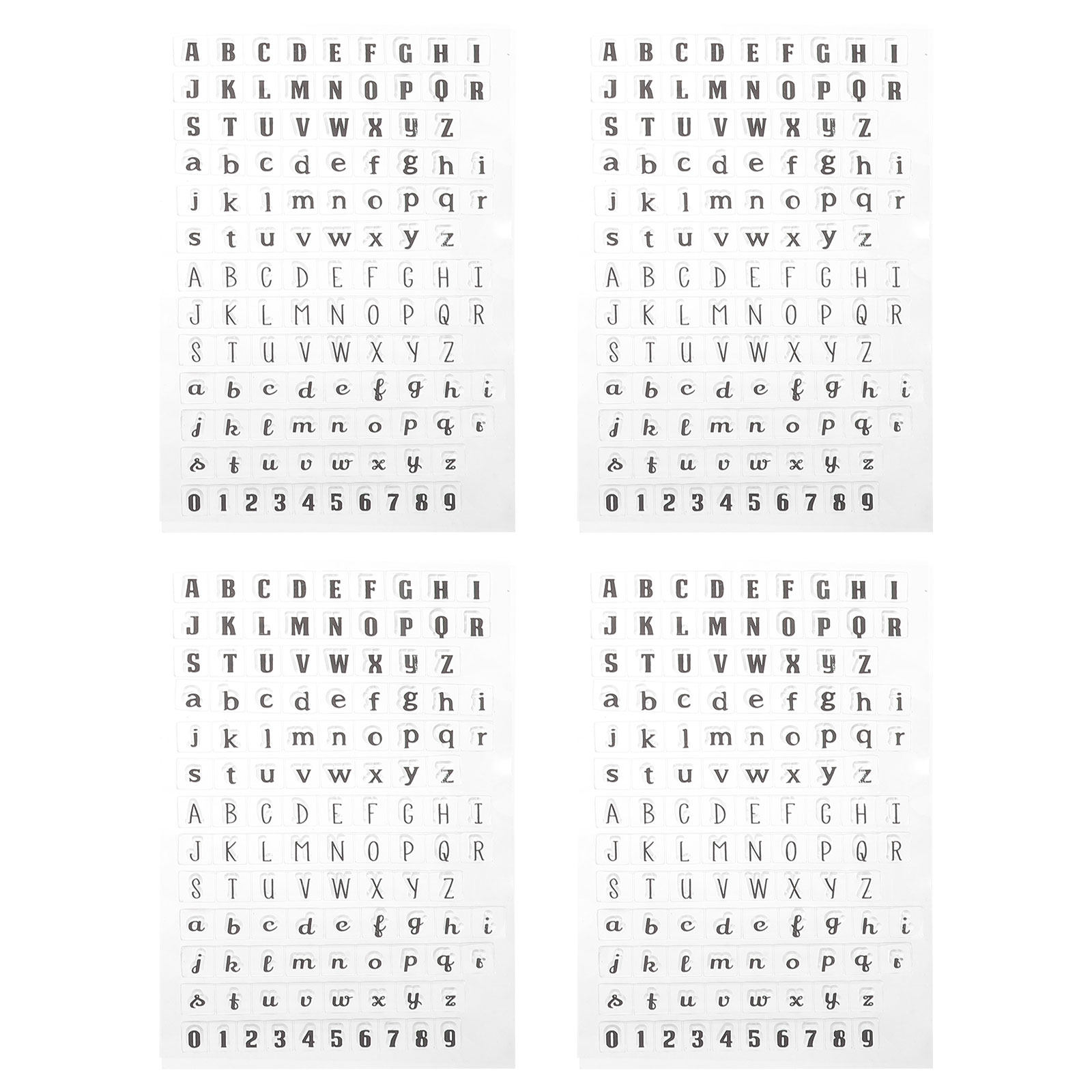 4 Pcs Clear Stamps for Journal - Clear Silicone Stamps For Card Making recension och pris