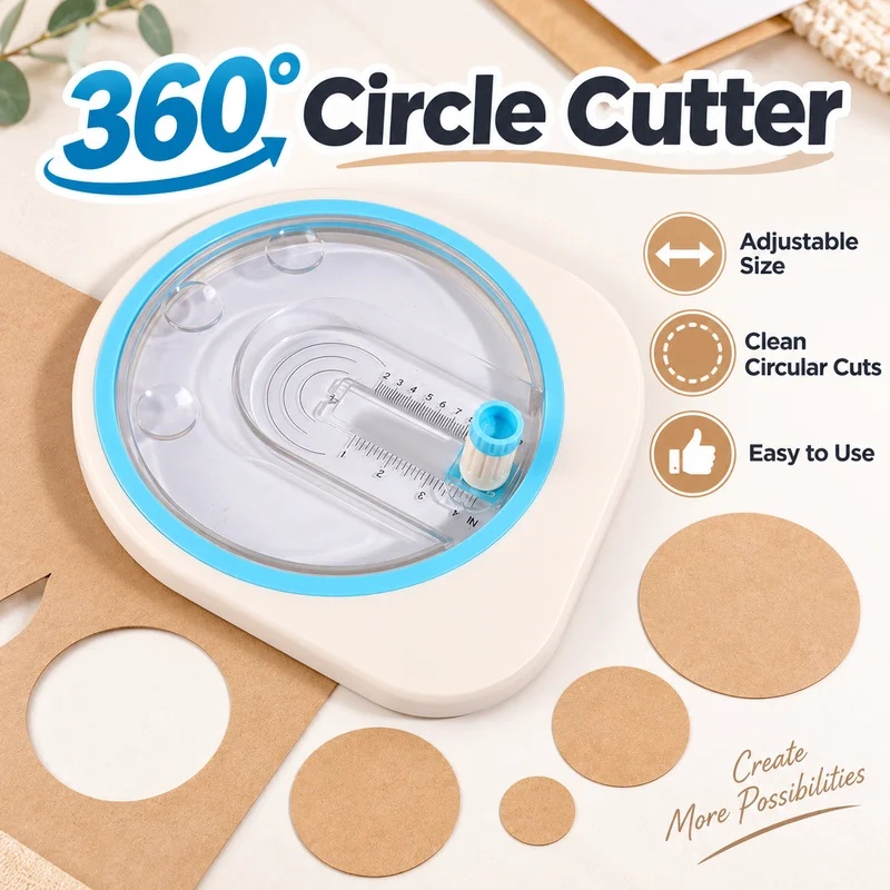 360° Rotating Circular Paper C - Scrapbooking recension och pris