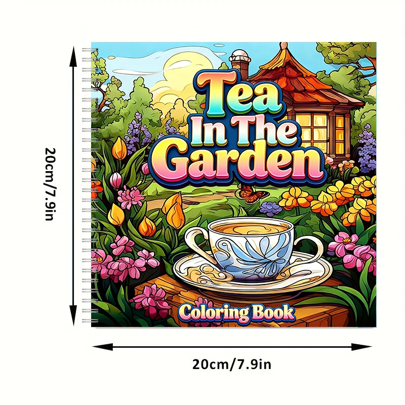 Tea In The Gardens Coloring Bo - Painting Supplies recension och pris