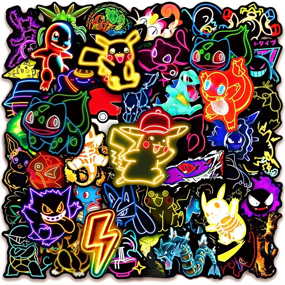 100pcs Neon  Pokémon  Stickers - Scrapbooking recension och pris