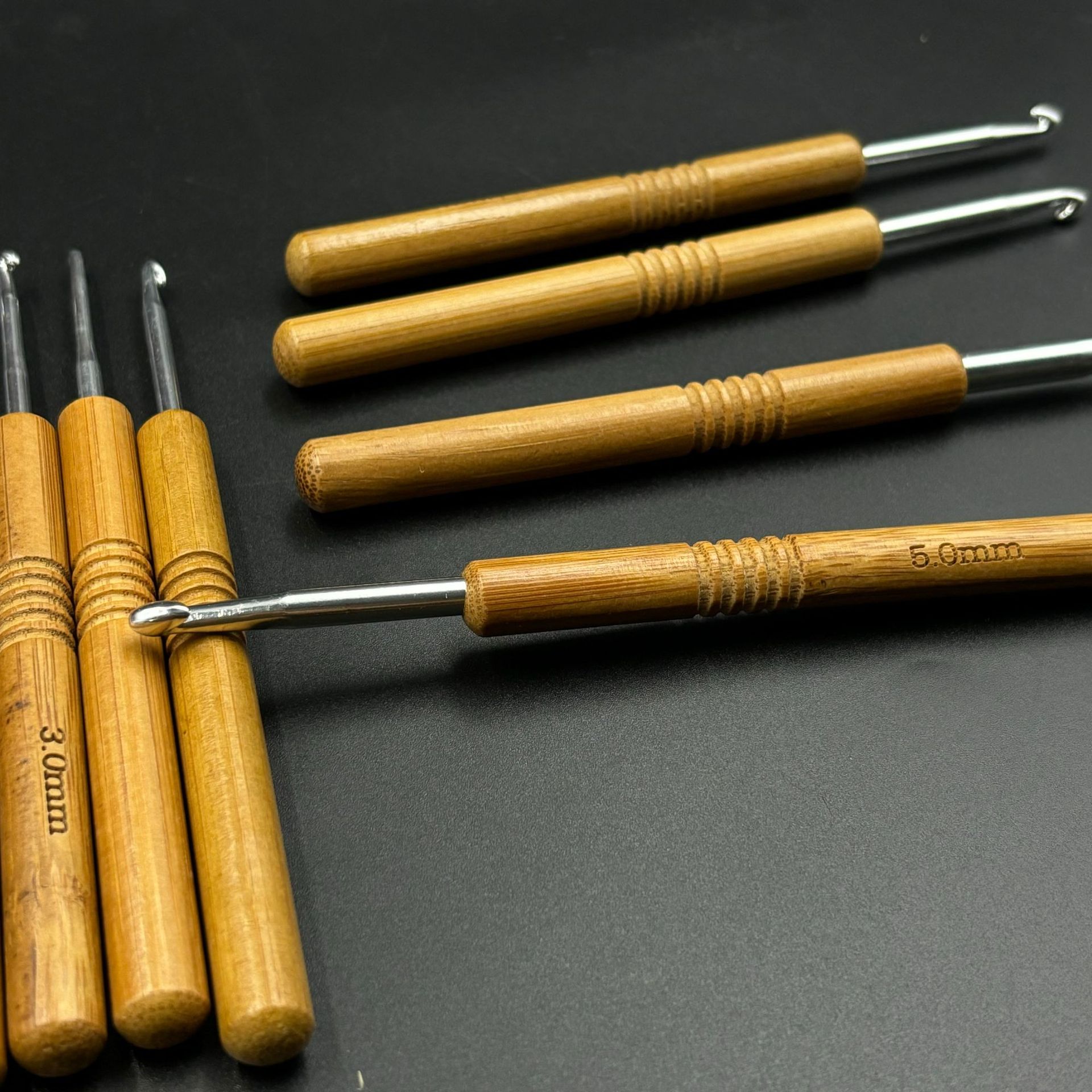 1pc Bamboo Wooden Handle Croch - Wooden Crochet Hooks Ergonomic Handle recension och pris