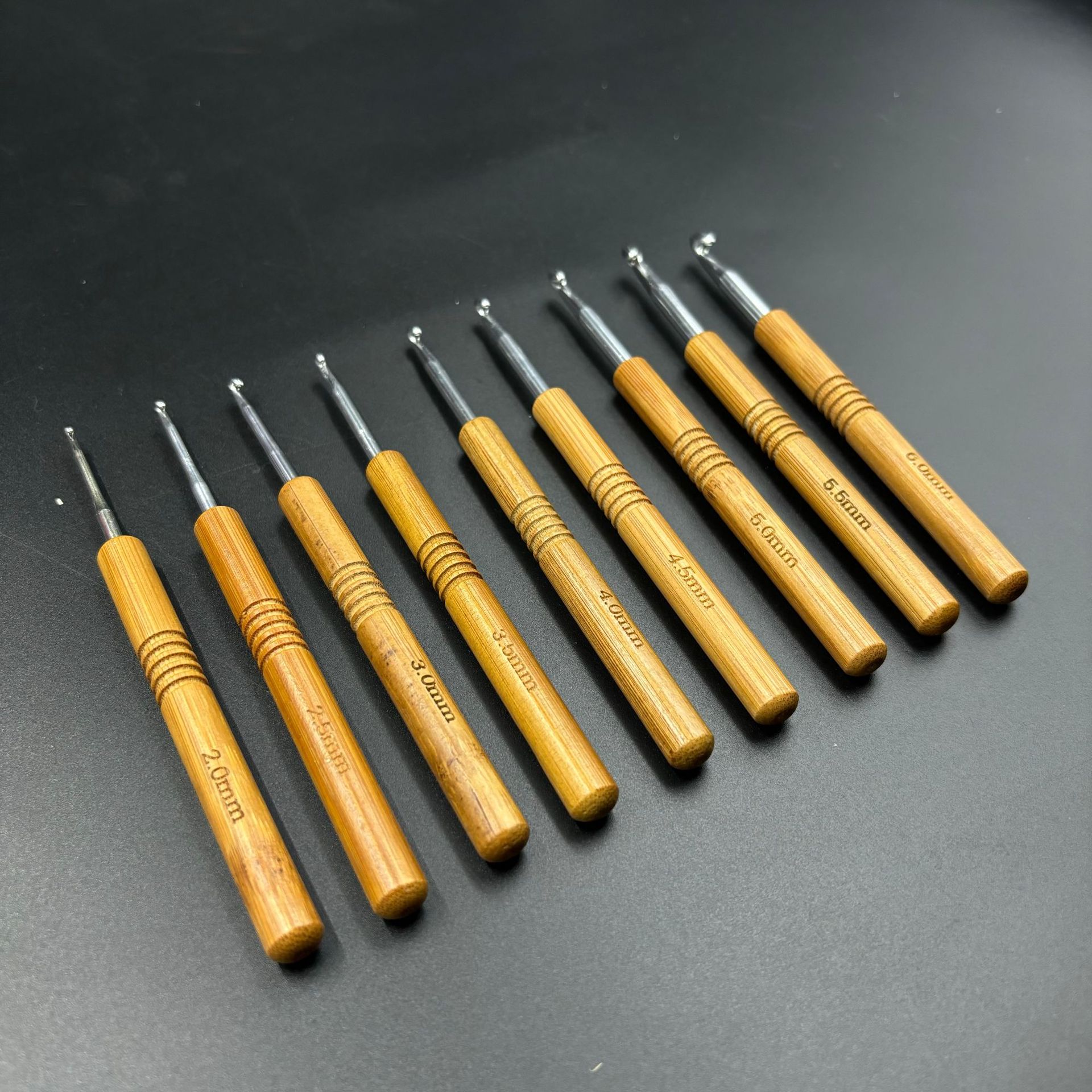 1pc Bamboo Wooden Handle Croch - Wooden Crochet Hooks Ergonomic Handle recension och pris